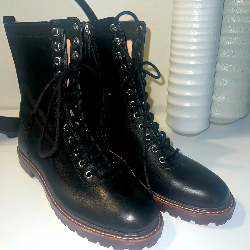 J.Crew Brand New Combat Boots - Picture 1 of 9